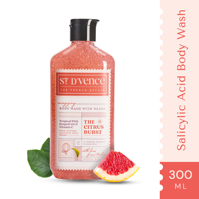 Citrus Burst - Gel douche pamplemousse et vitamine C avec acide salicylique, 300 ml