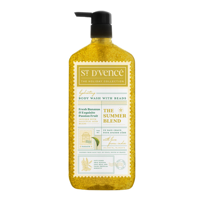 Summer Blend - Nettoyant pour le corps banane et fruit de la passion avec acide salicylique, 300 ml