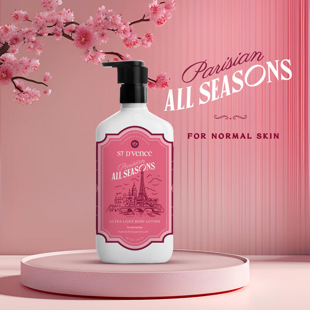 Parisian All-Seasons Ultra Lightweight Summer Body Lotion for All Skin Types