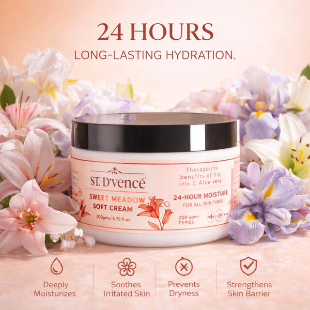 Sweet Meadow - Crème douce à la racine de lys et d'iris avec beurre de karité, 200 g