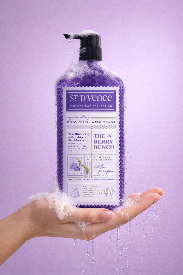 Berry Bunch - Nettoyant pour le corps myrtille et mûre avec acide salicylique, 300 ml