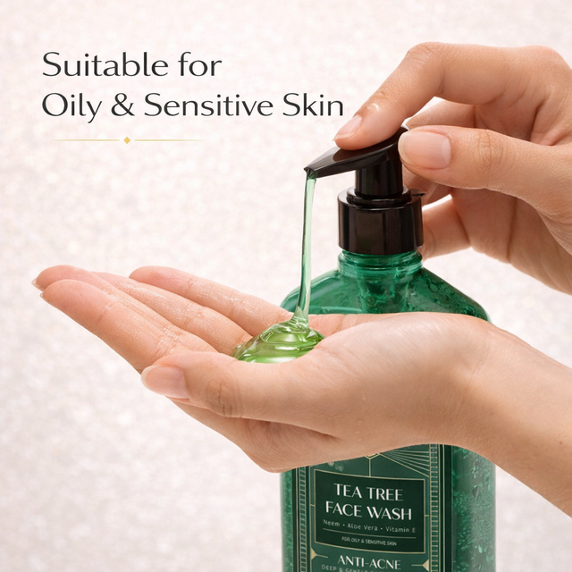 Tea Tree & Neem Oil Anti-Acne Face Wash