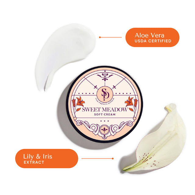 Sweet Meadow - Crème douce à la racine de lys et d'iris avec beurre de karité, 200 g