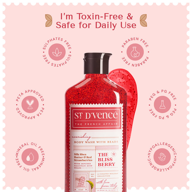 Bliss Berry - Strawberry & Shea Butter Body Wash with Salicylic Acid