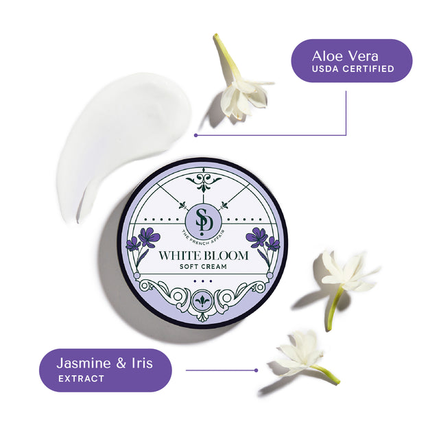 White Bloom - Crème Douce Jasmin & Iris au Beurre de Karité 200 g