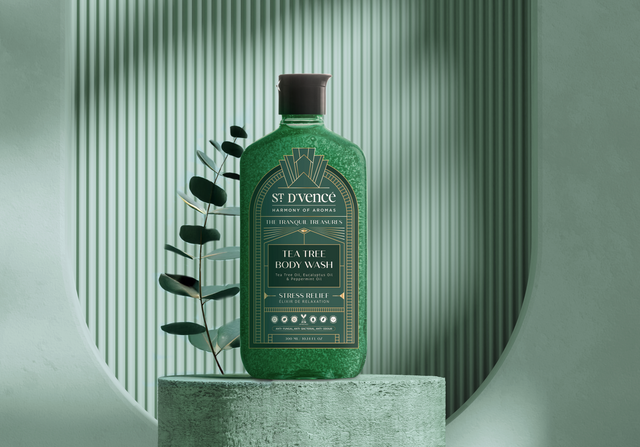 Tea Tree Body Wash with Eucalyptus and Peppermint Oil, 500 ml