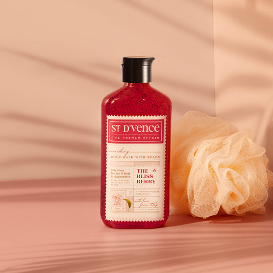 Bliss Berry - Nettoyant pour le corps à la fraise et au beurre de karité avec acide salicylique, 300 ml