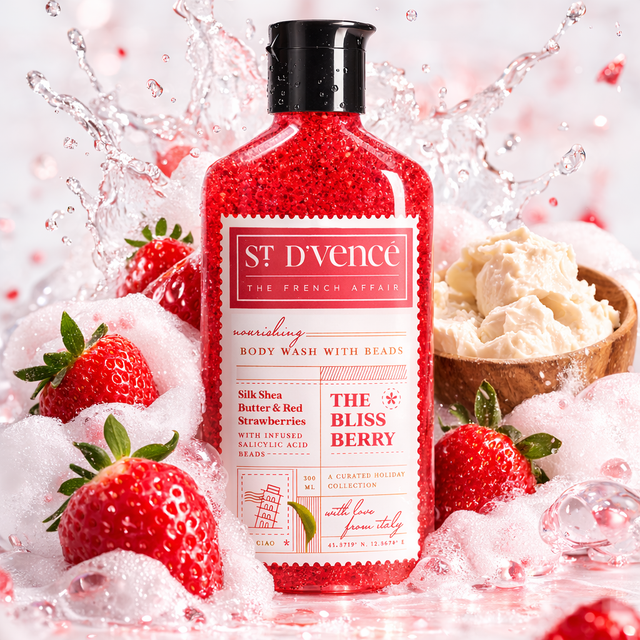 Bliss Berry - Strawberry & Shea Butter Body Wash with Salicylic Acid
