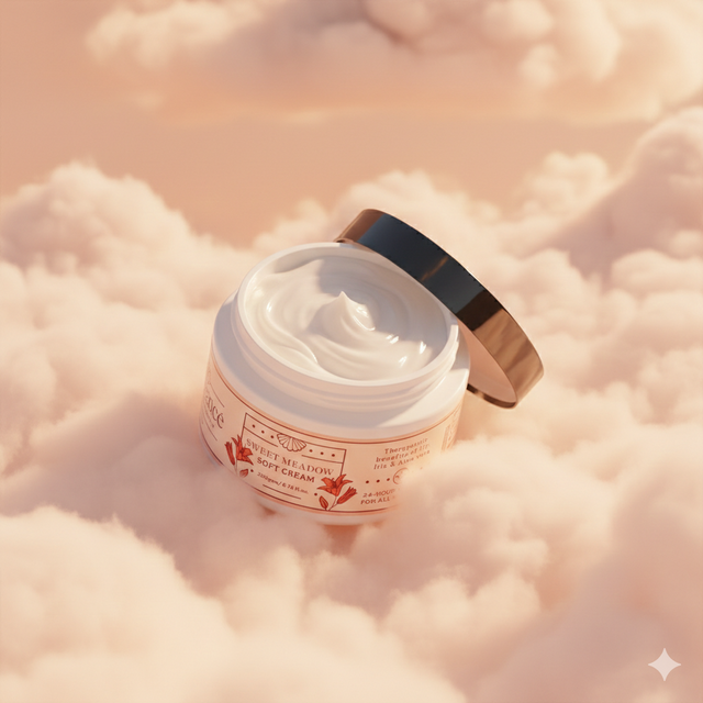 Sweet Meadow - Crème douce à la racine de lys et d'iris avec beurre de karité, 200 g 