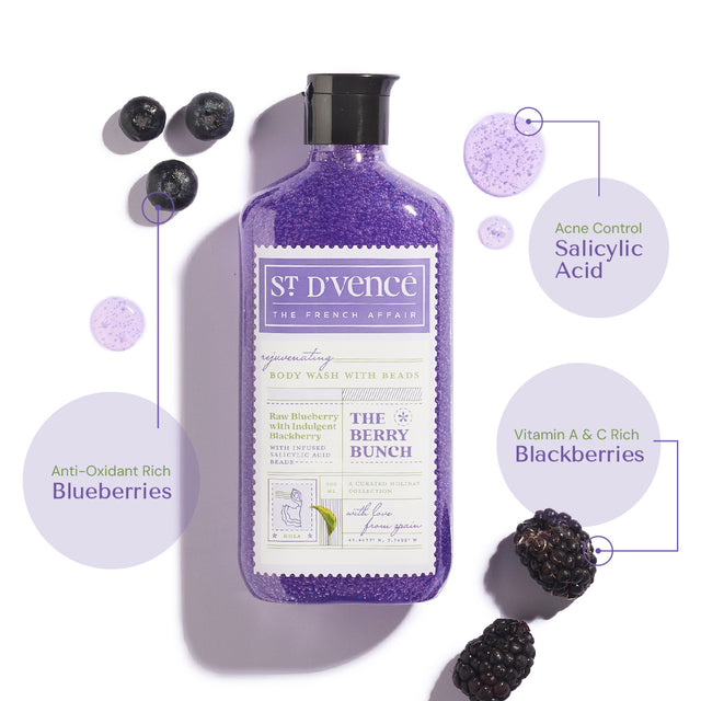 Berry Bunch - Blueberry & Blackberry Body Wash with Salicylic Acid