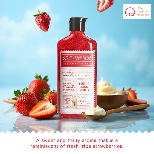Bliss Berry - Strawberry & Shea Butter Body Wash with Salicylic Acid