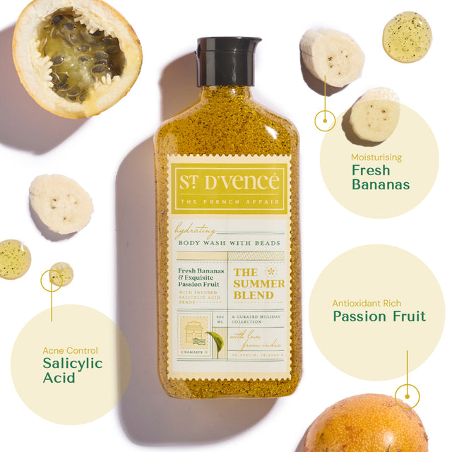 Summer Blend - Banana & Passion Fruit Body Wash with Salicylic Acid
